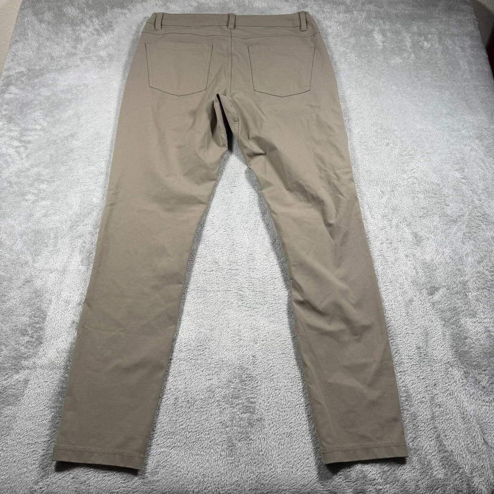BYLT Premium Basics Everyday Pant 2.0 Mens 36T Brown Slim Fit Performance Chino